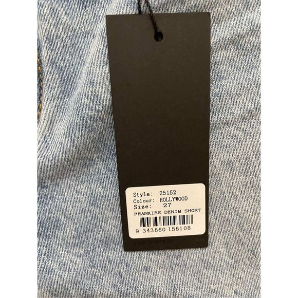 ONE TEASPOON Frankies Long Length Denim Short Cobaine Size 27 - Picture 10 of 10